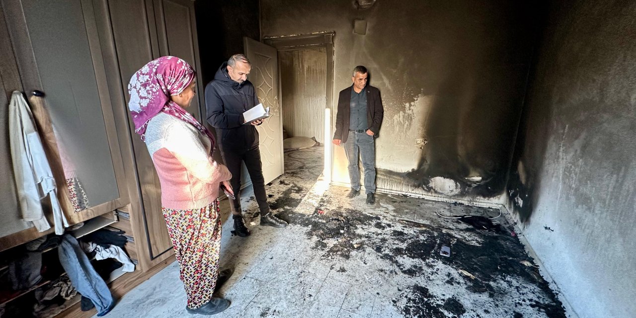 Kartal ailesinin yanan evinde inceleme: Yüksekova Sosyal Hizmet Merkezi süreç başlattı