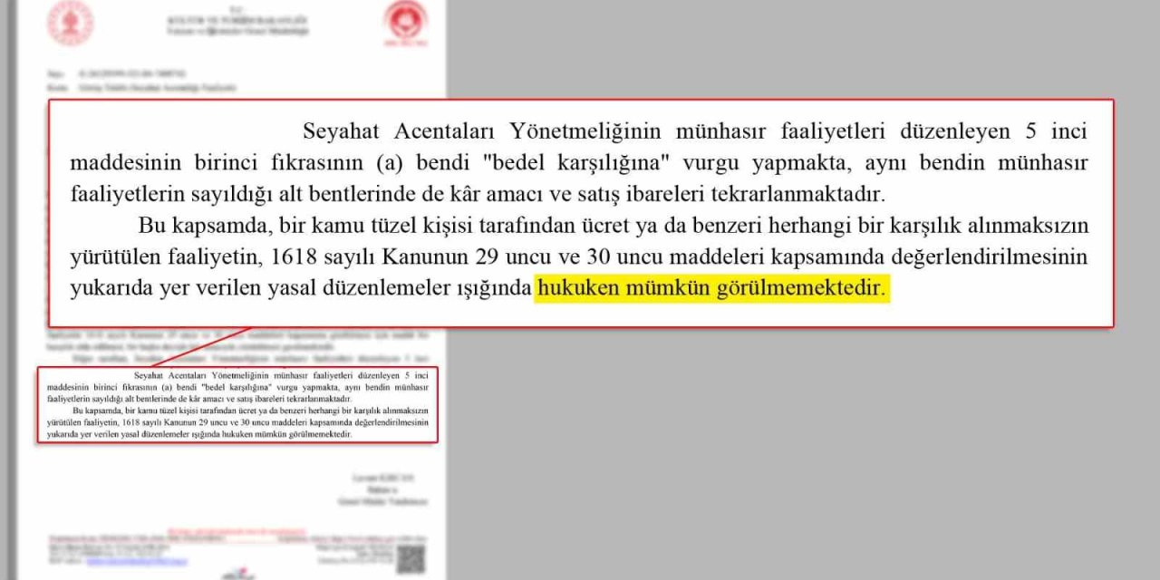 Umut Yılmaz: ’Bakanlık TÜRSAB’ı haksız buldu"