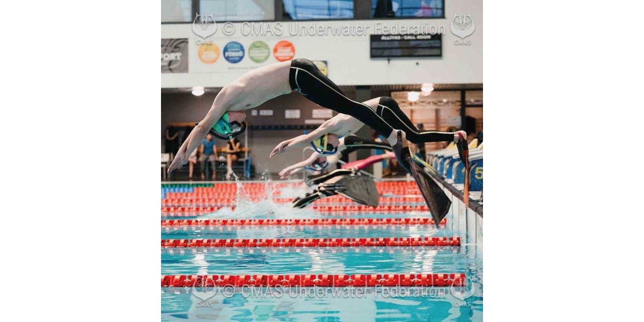 Elazığ paletli yüzme yarışlarında dünya 3.'sü