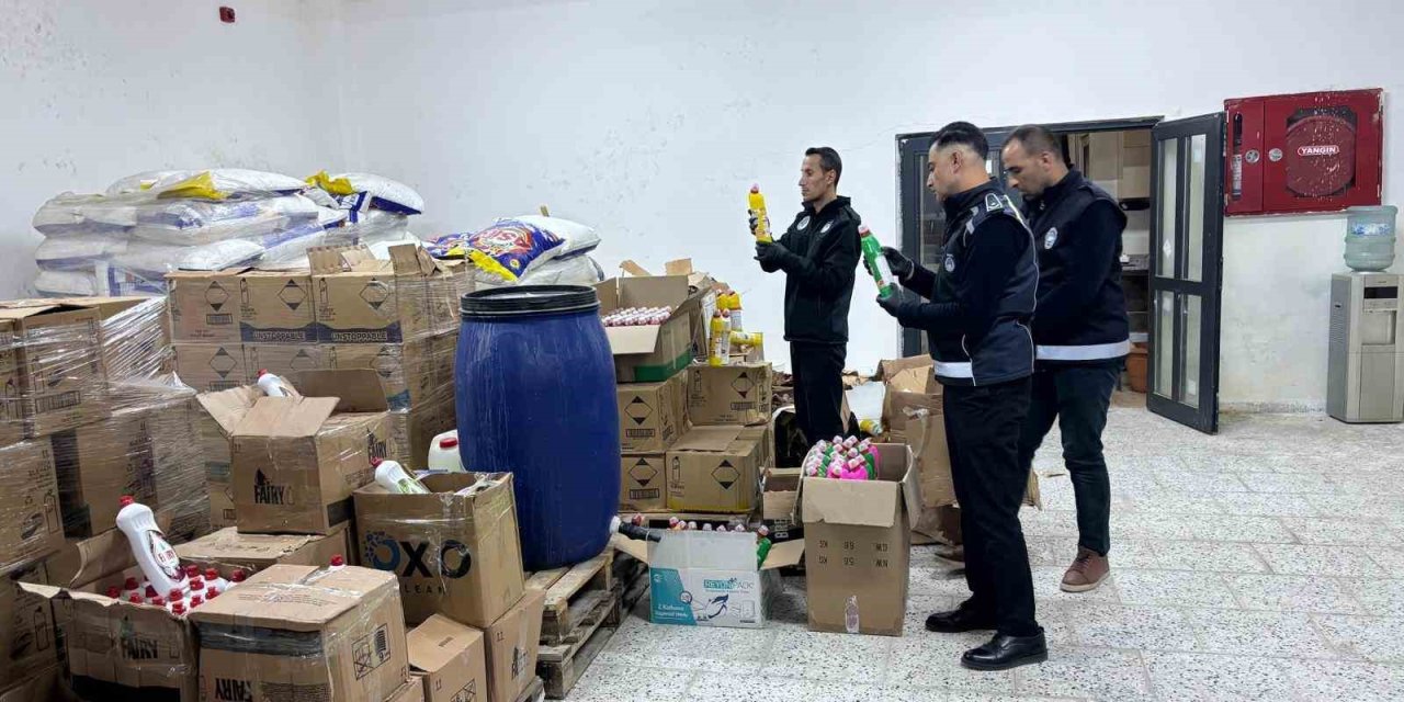 Şanlıurfa’da sahte deterjan depolarına baskın yapıldı