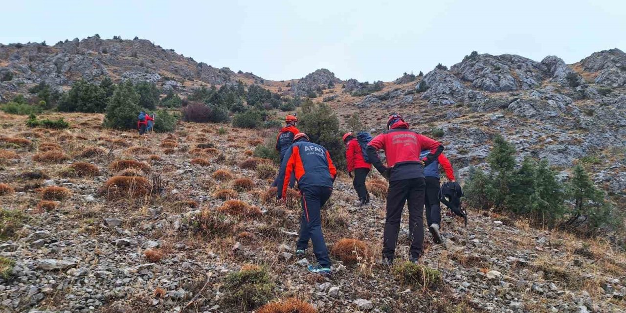 Erzincan’da kayalıklarda mahsur kalan 11 keçi kurtarıldı