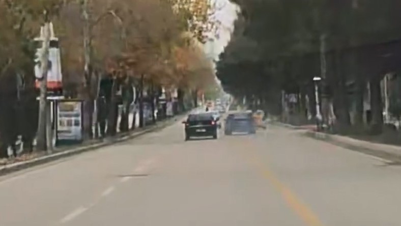 Elazığ’da trafikte makas atan sürücü kameralarda