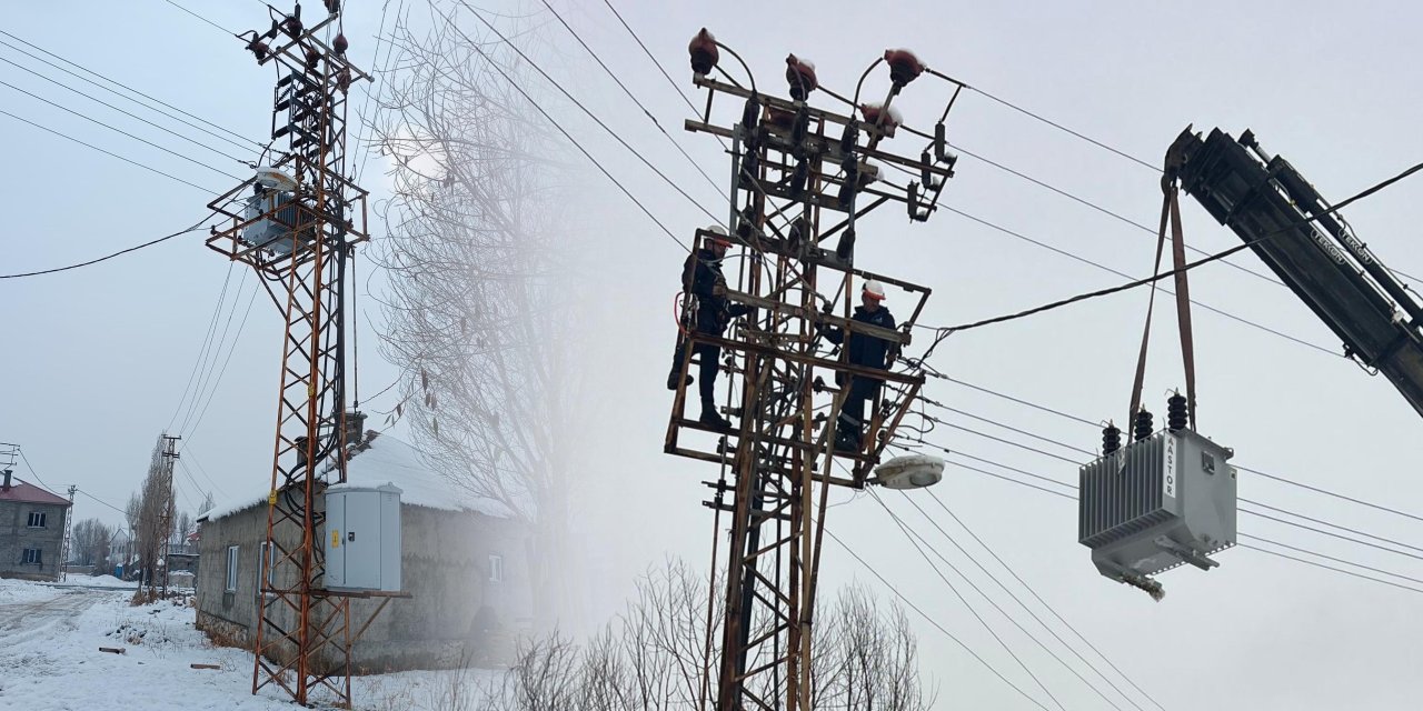 Yüksekova'nın Güngör Mahallesi’nde yanan trafo yenilendi, mahalle elektriğe kavuştu