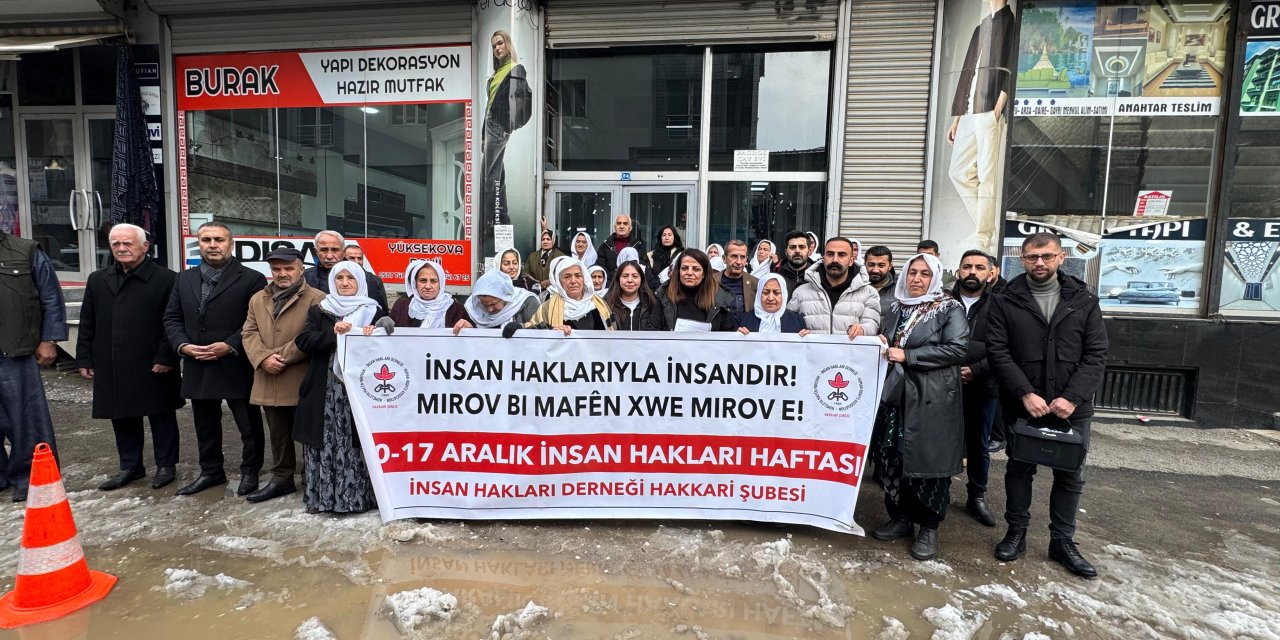 İHD Hakkari’den 10 Aralık Dünya İnsan Hakları Haftası açıklaması