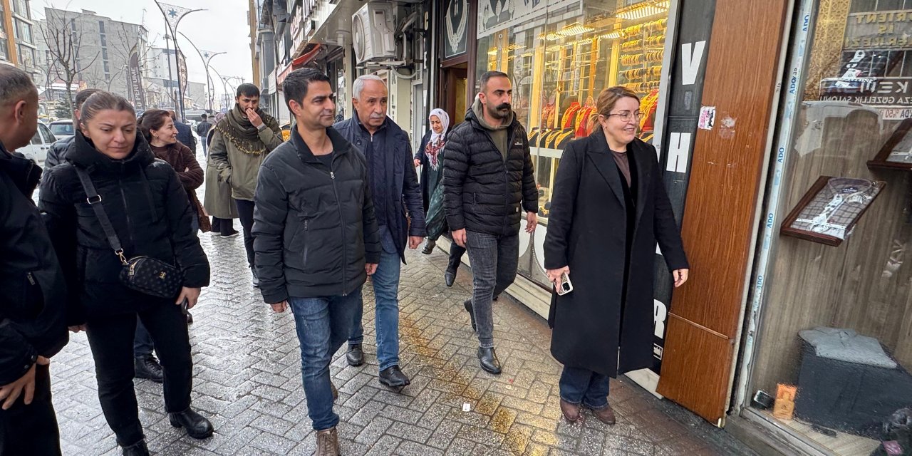 Yeni seçilen Dem Parti Yüksekova ilçe yönetiminden esnaf ziyareti