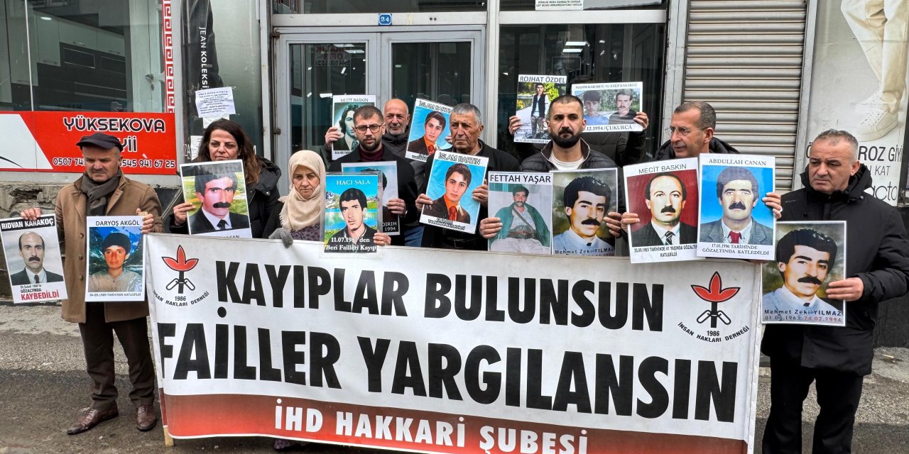 Yüksekova’da Veysel ve Mehmet İşbilir için adalet istendi