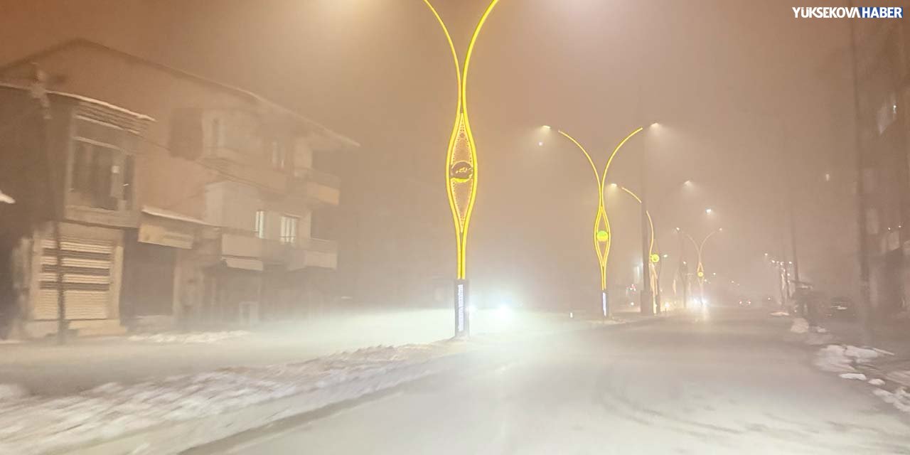 Sis Yüksekova’da görüş mesafesini düşürdü