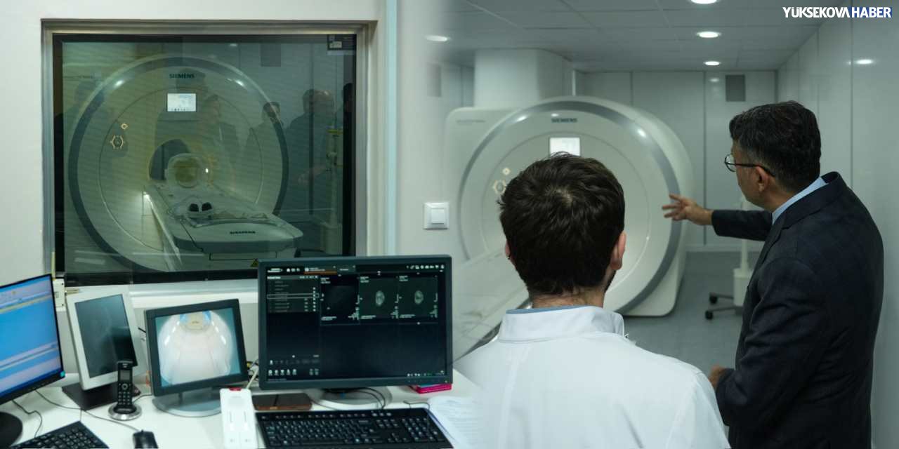 Vali Çelik, Hakkâri Devlet Hastanesi’ndeki yeni MR cihazını inceledi