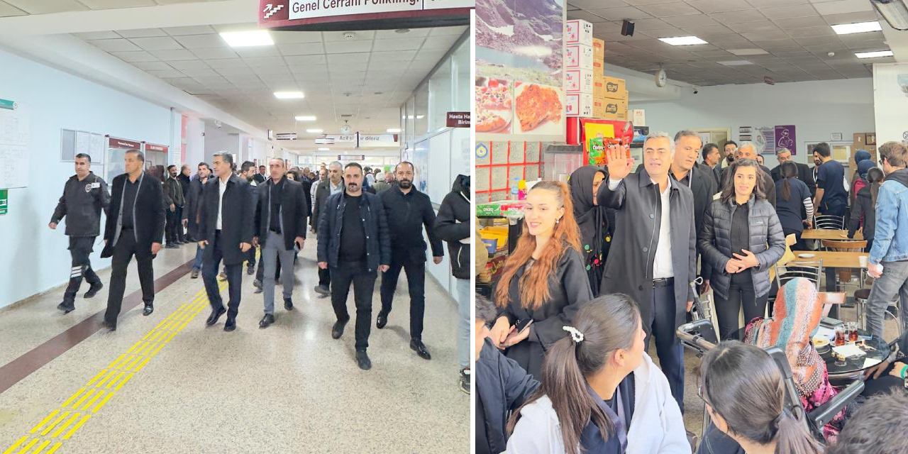 DEM Parti heyeti Hakkari Devlet Hastanesi’nde hastaları ziyaret etti