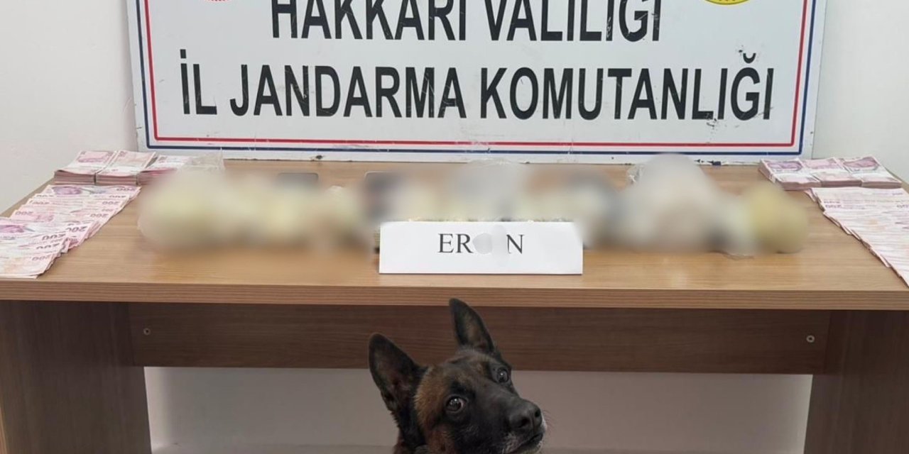 Hakkari’de 5 kilo 815 gram eroin yakalandı