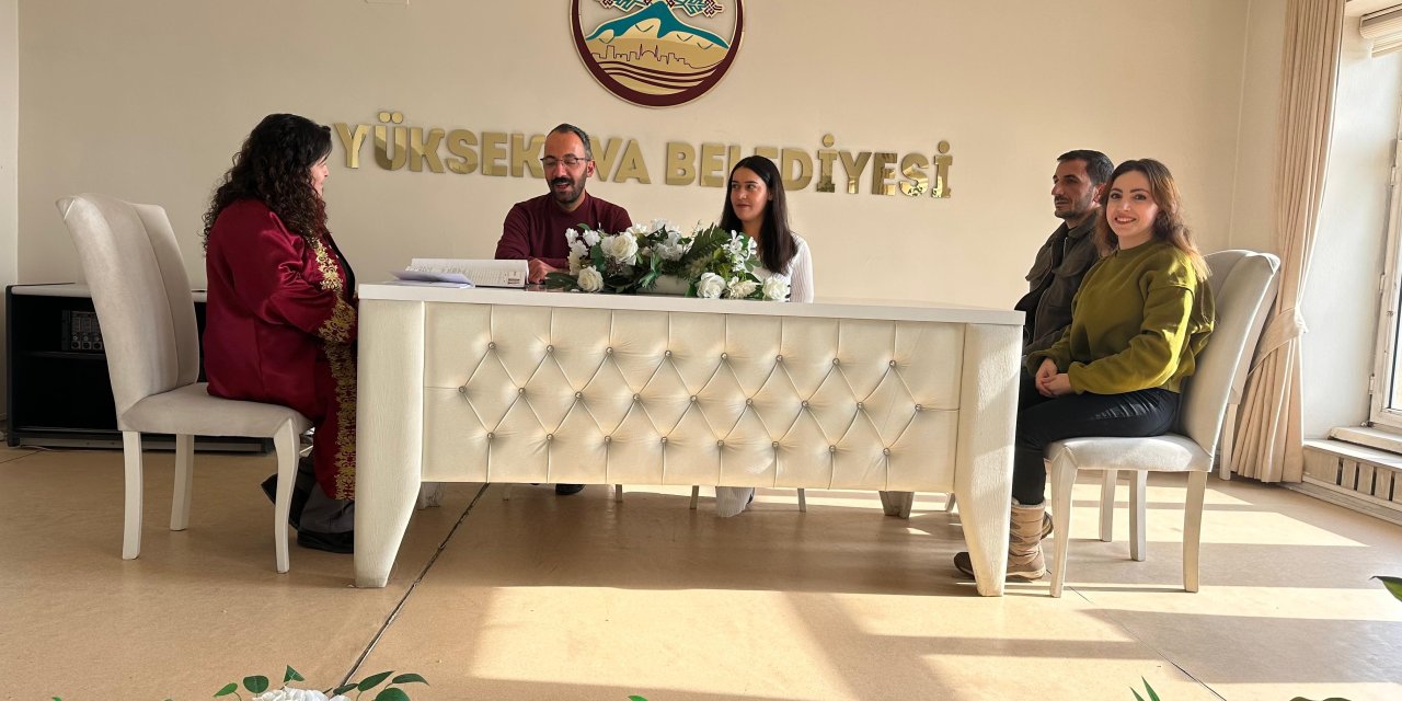Yüksekova’da 2025 yılında 470 resmi nikâh kıyıldı