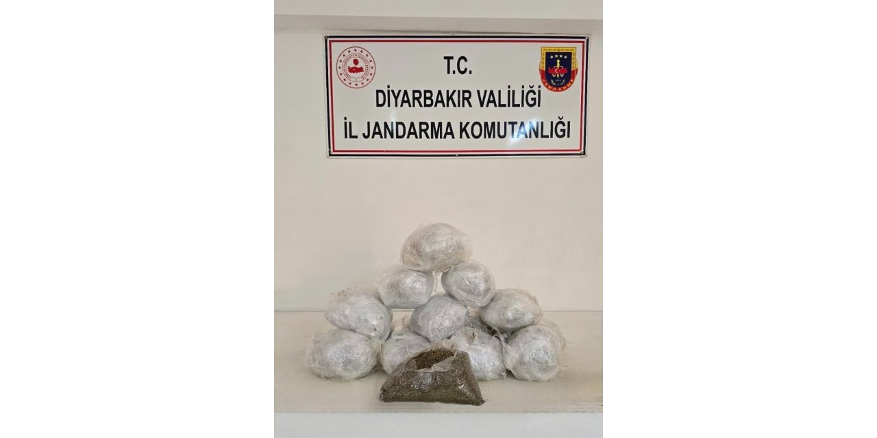 Diyarbakır’da 32 kilo esrar yakalandı