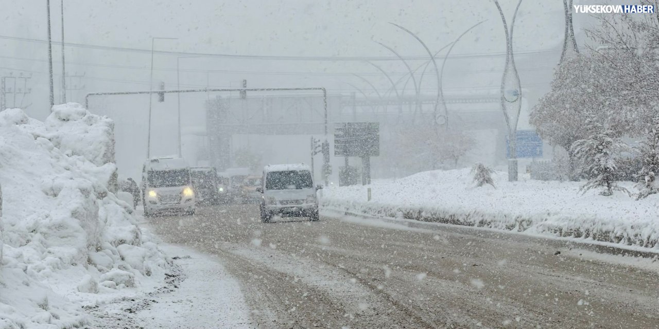 Yüksekova’da kar yağışı başladı