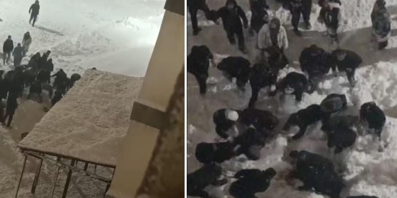 Hakkâri’de çatıdan düşen kar kütlesinin altına kalan öğrenci yaralandı