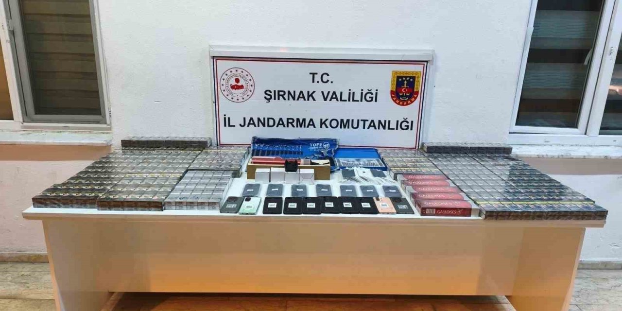 Şırnak’ta jandarma ekipleri 21 milyonluk kaçak ürün ele geçirdi