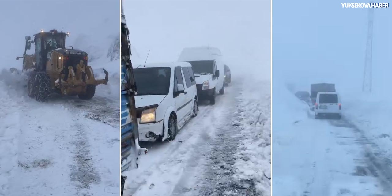 Derecik yolunda mahsur kalan araçlar kurtarıldı