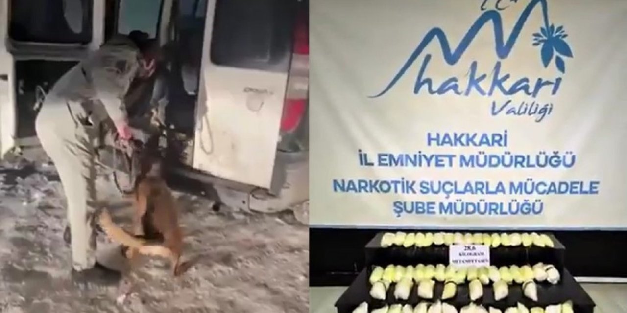 Yüksekova'da 28 kilo 600 gram metamfetamin ele geçirildi