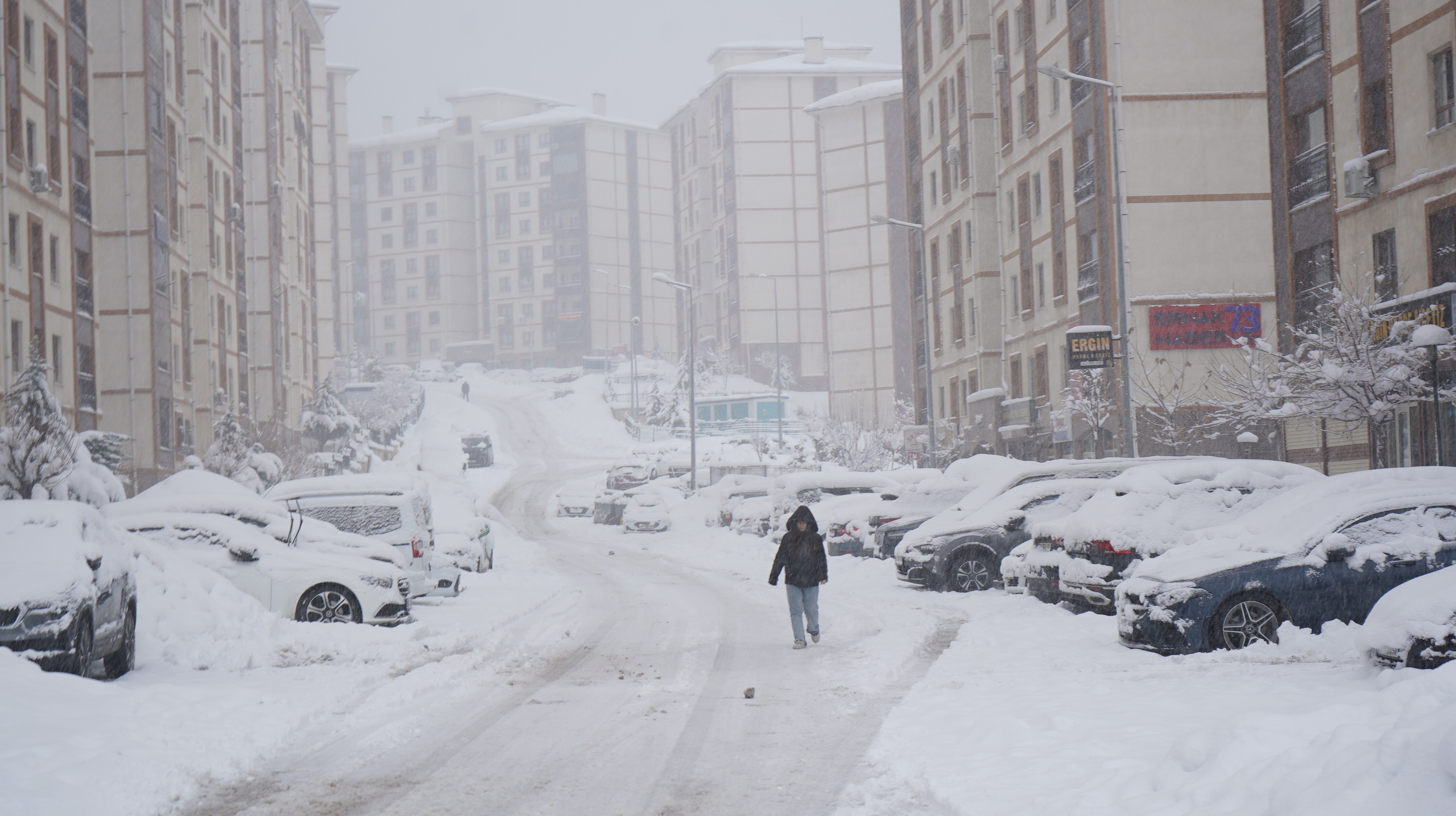 Şırnak'ta kar yağışı etkili oldu