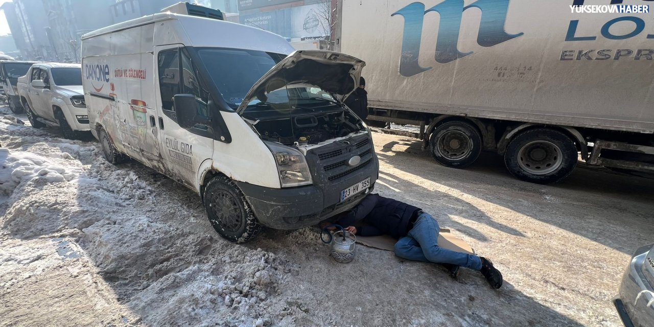 Yüksekova’da termometreler -29 dereceyi gösterdi