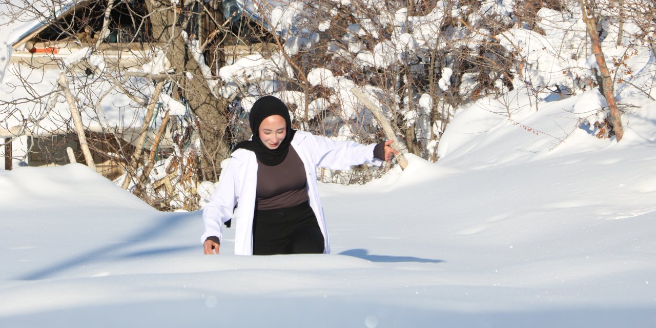 Karın örttüğü mezralarda sağlık nöbeti