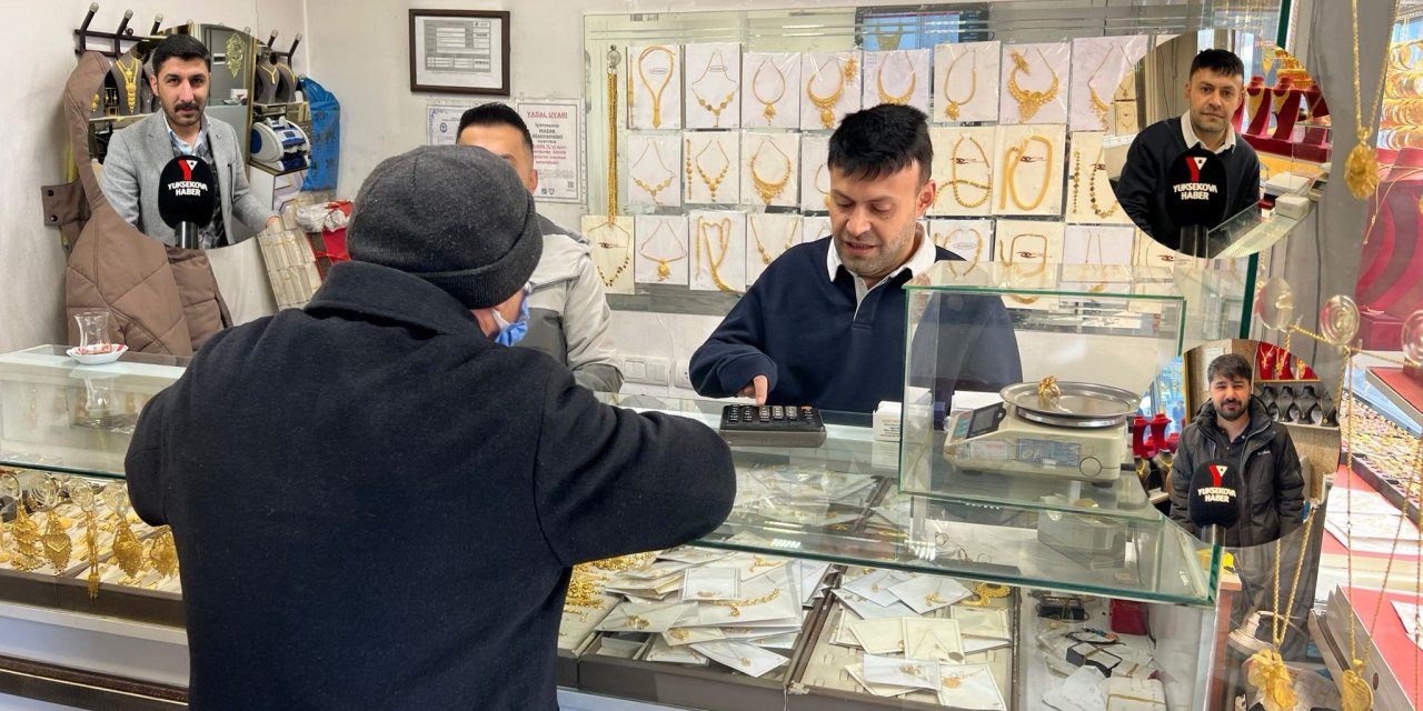Altın fiyatları yükseliyor: Yüksekova’daki kuyumcular piyasayı değerlendirdi