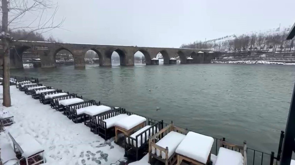 Kar, Dicle Nehri’nde su seviyesini arttırdı