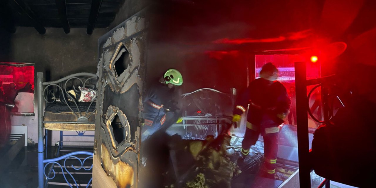 Yüksekova’da odun sobasından çıkan yangın evi küle çevirdi