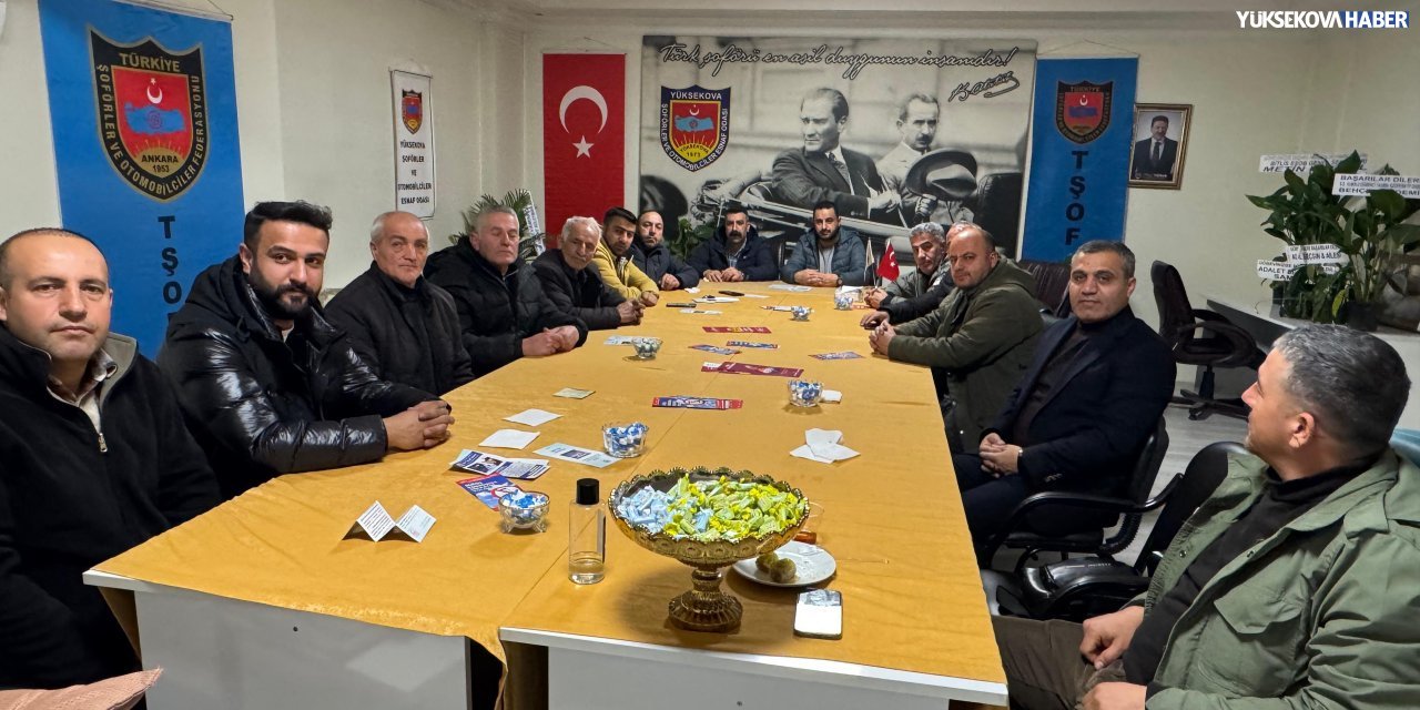 Yüksekova’da taksici esnafından Selami Durna’ya ziyaret