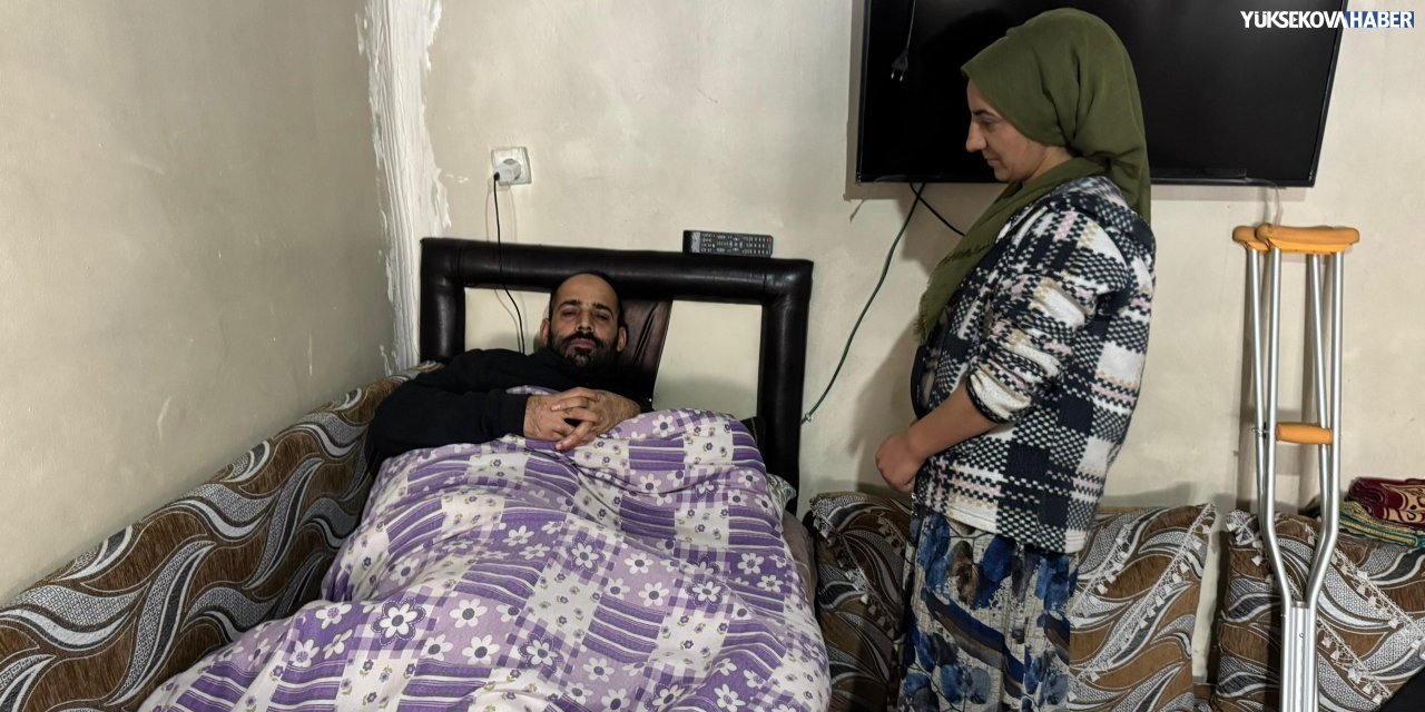 Yüksekova’da inşaattan düşen işçi 4 aydır yatağa mahkûm