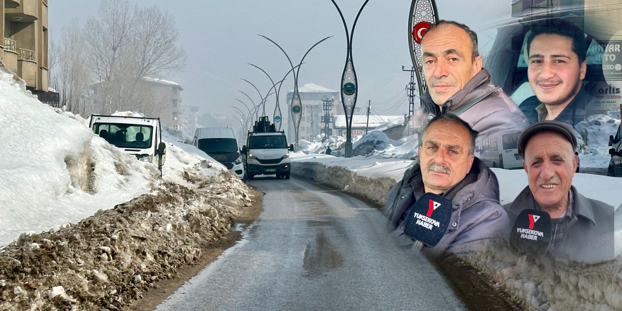 Şemdinli yolu caddesinde sürücüler ve yayalar zor anlar yaşıyor