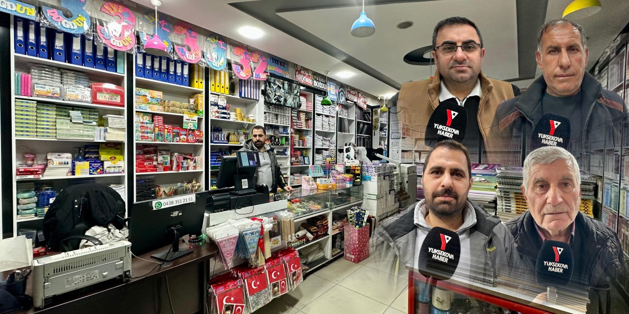 İkinci dönem başladı, Yüksekova’da kırtasiyeler durgun