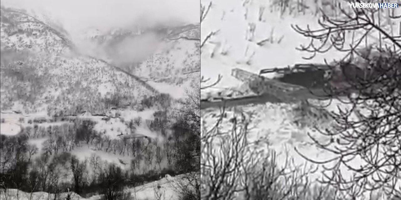 Şemdinli’de çığ riski altında elektrik onarımı: Köylüler ekipleri uyardı