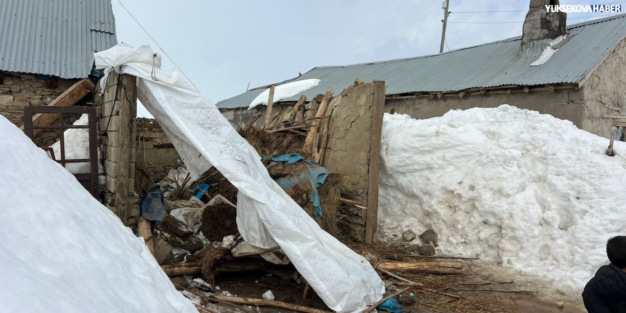 Yüksekova’da garaj çöktü, 1 kişi yaralandı