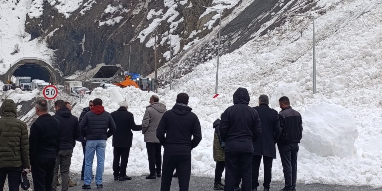Hakkari-Van kara yoluna çığ düştü