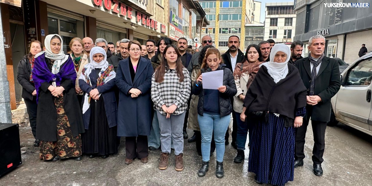 Yüksekova’da ESP operasyonlarına ilişkin basın açıklaması