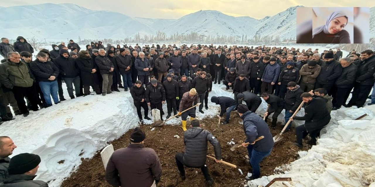 Yüksekova’da 23 yaşındaki Kübra onat son yolculuğuna uğurlandı