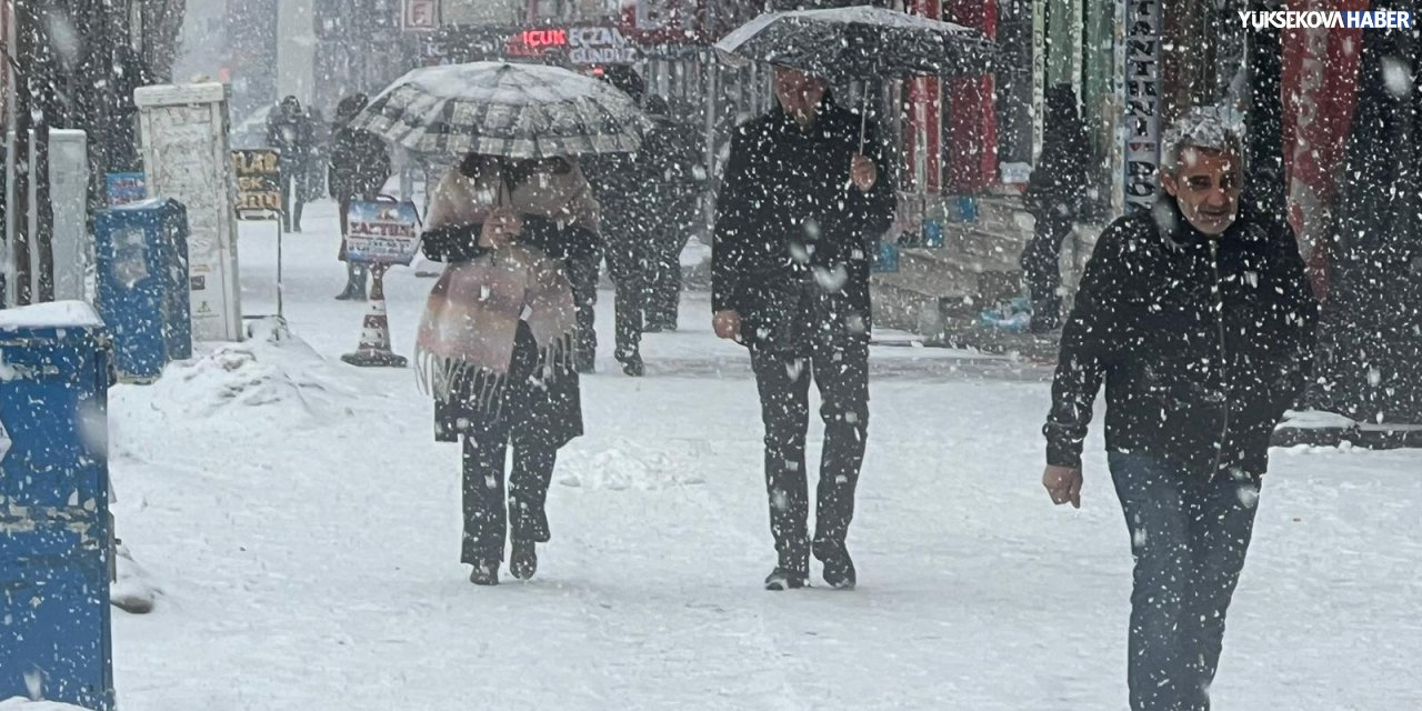 Yüksekova’da yağmur yerini yeniden kara bıraktı