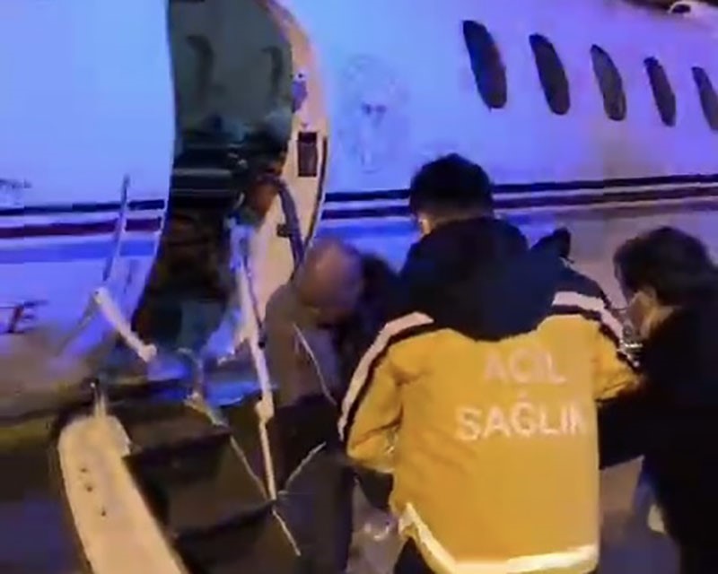 11 aylık bebek uçak ambulansla Van’dan İstanbul’a sevk edildi