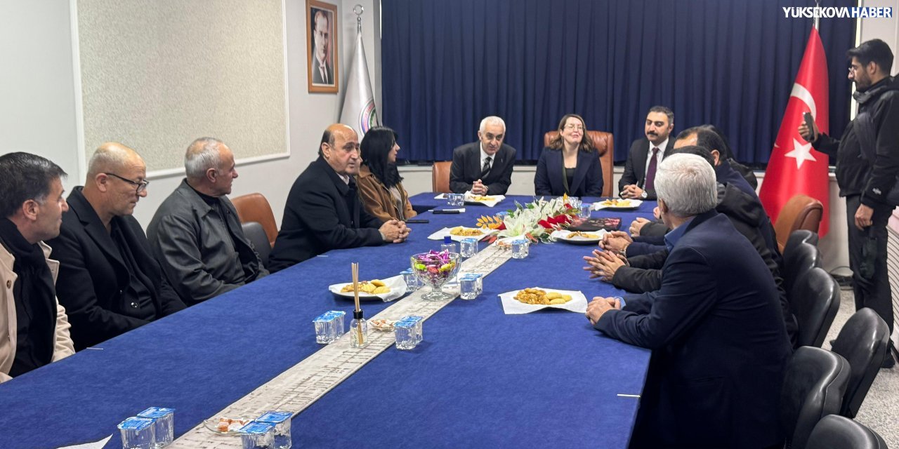 Yüksekova Belediyesi’nden oda başkanlarına ziyaret