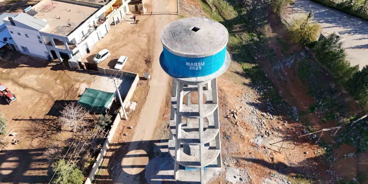 MARSU 37 yıllık ayaklı su deposunun yerine yenisini inşa etti
