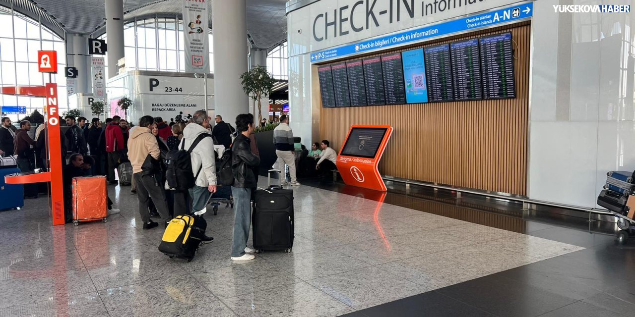 İstanbul–Yüksekova seferi hava şartlarına takıldı