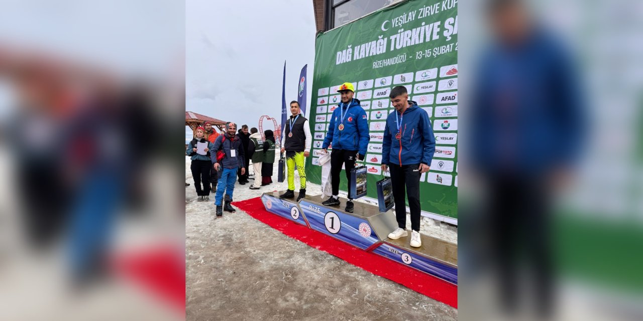 Hakkarili sporcular Rize’de Türkiye 2. ve 3.’sü oldu
