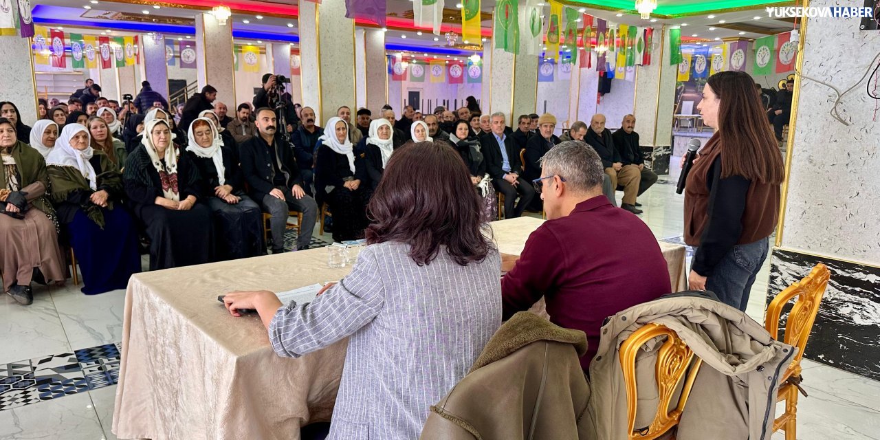 DEM Parti Yüksekova’da halk toplantısı düzenledi