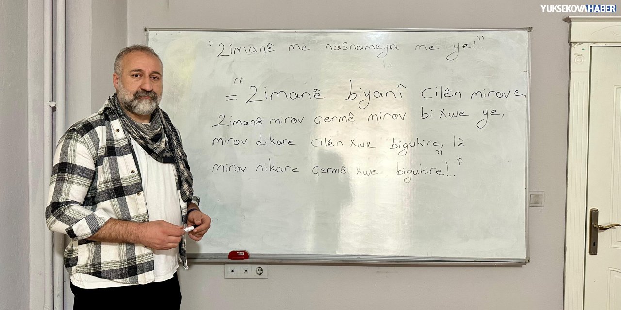 Kürtçe öğretmeni Serdar İke: “Yüksekova’da aile içinde Kürtçe konuşma giderek azalıyor”