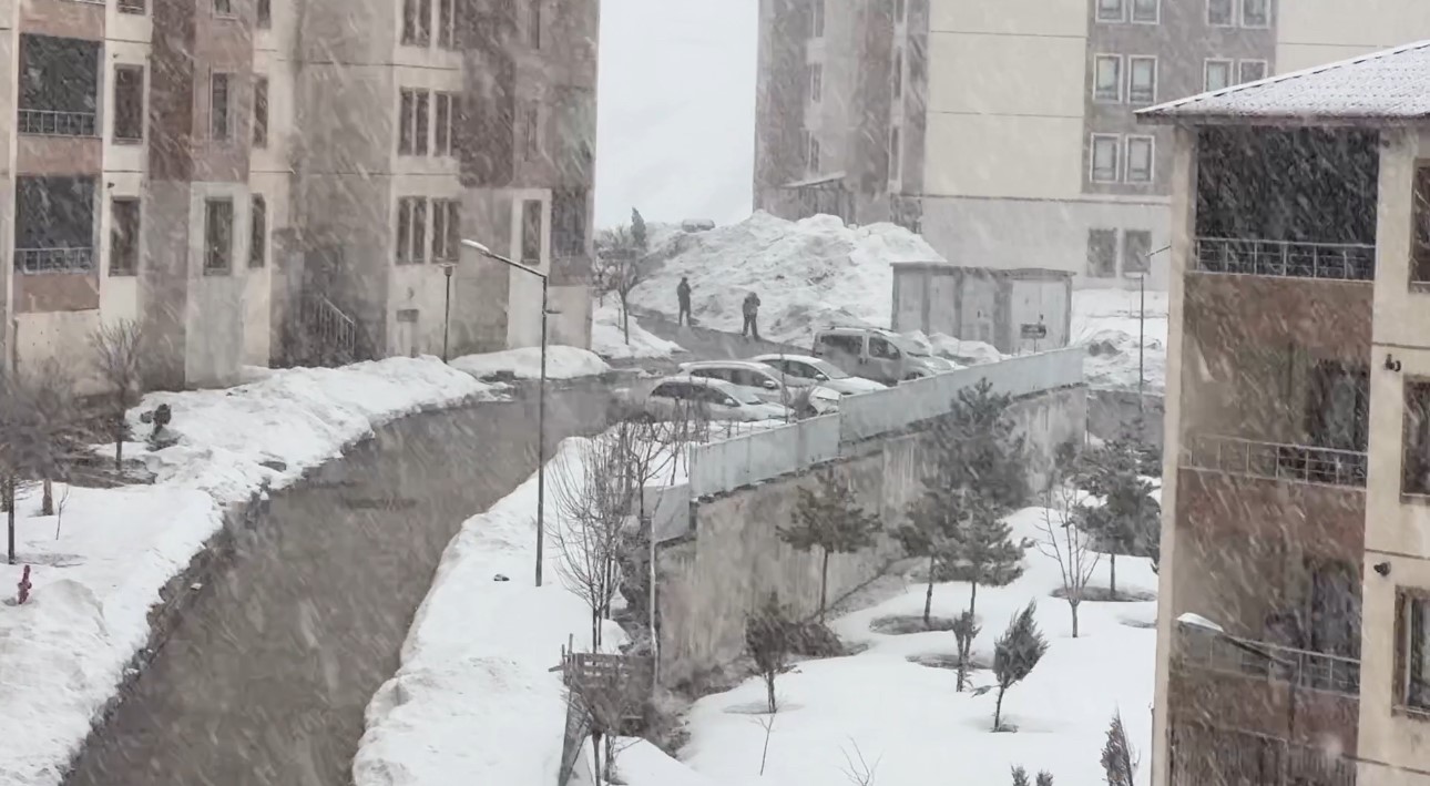 Yüksekova’da kar yağışı etkili oldu