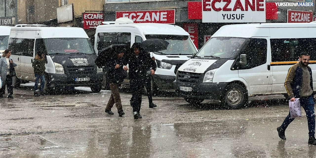 Yüksekova’da dondurucu soğuğun ardından kar yağışı etkili oldu