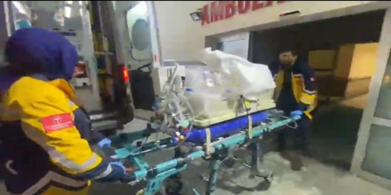 Tatvan'da kalp anomalisi tespit edilen bebek uçak ambulansla Konya’ya sevk edildi