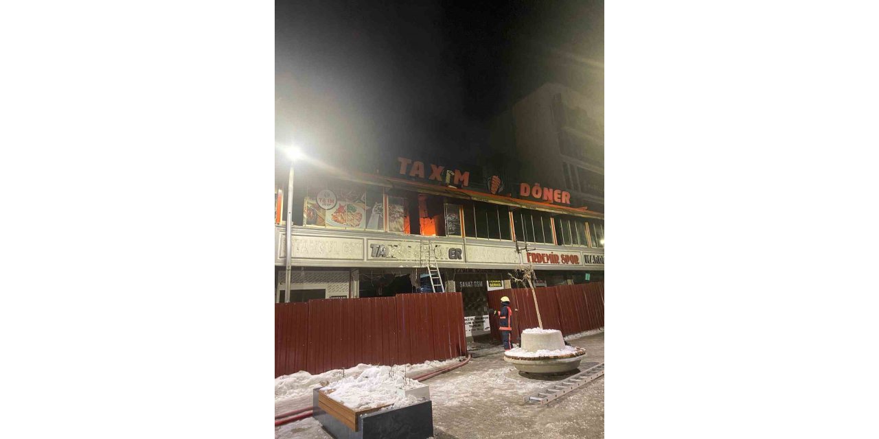 Van’da dönerci dükkanında korkutan yangın