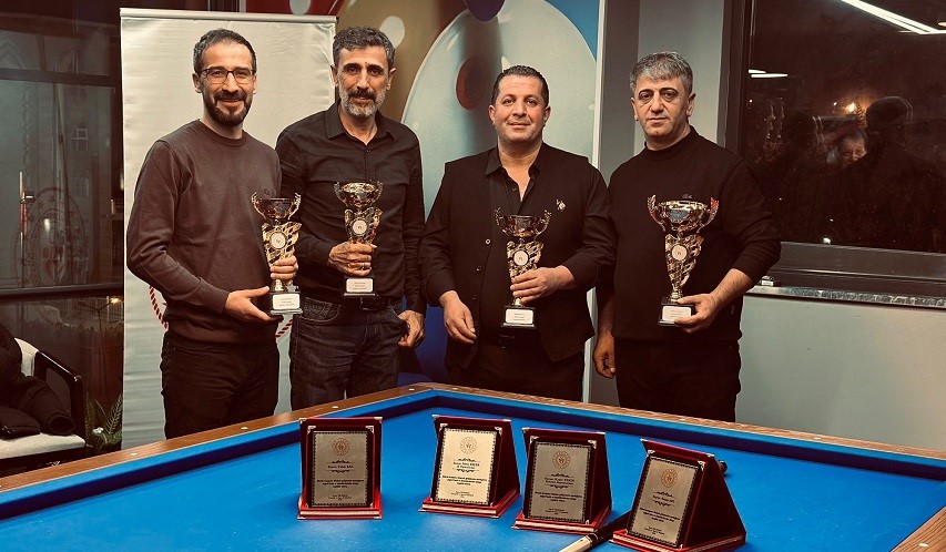 Hakkari’de üç bant bilardo heyecanı