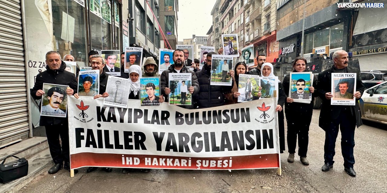 İHD Hakkari ve kayıp yakınlarından Nurettin Turgut için adalet çağrısı